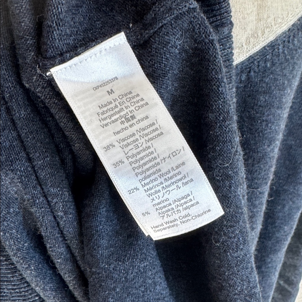 Madewell Colorblock Yoke Pullover Sweater NWT - Picture 7 of 7